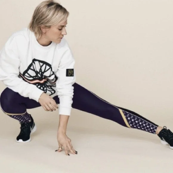 P.E Nation Soulcycle Side To Side Skull Leggings size XS - Picture 2 of 10